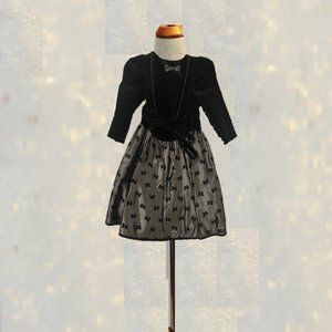 Vintage Wee Clancy Bow Print Dress